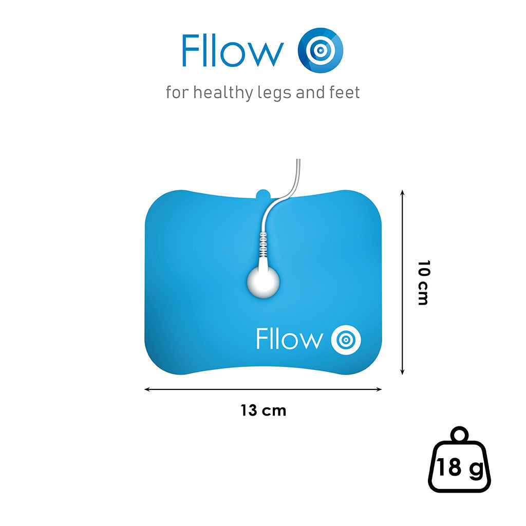 Arthro-Fllow pads dimensions: 10 centimetres in height, 13 centimetres in length and 18 grams in weight