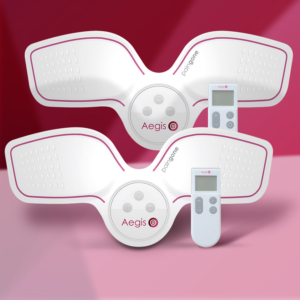Two-piece Paingone Aegis product image with remotes