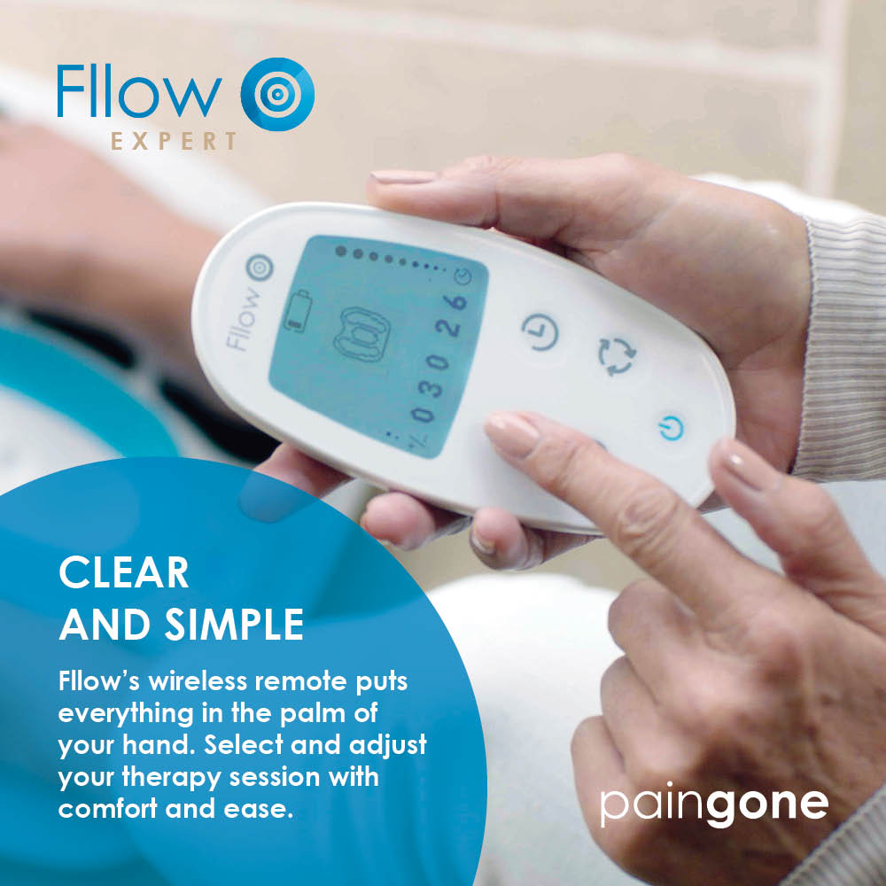 Paingone Fllow device remote used for a clear and simple user experience