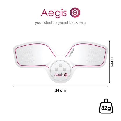 Paingone Easy dimensions: 11 centimetres in height, 24 centimetres and 82 grams in weight